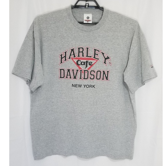 Harley-Davidson Other - Harley Davidson T Shirt New York Cafe Grey Red